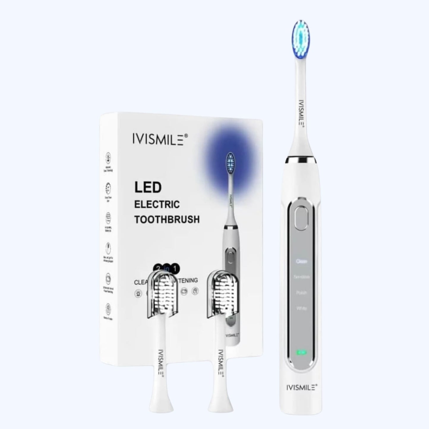 IVISMILE – Brosse à dents LED pour un sourire lumineux sans effort