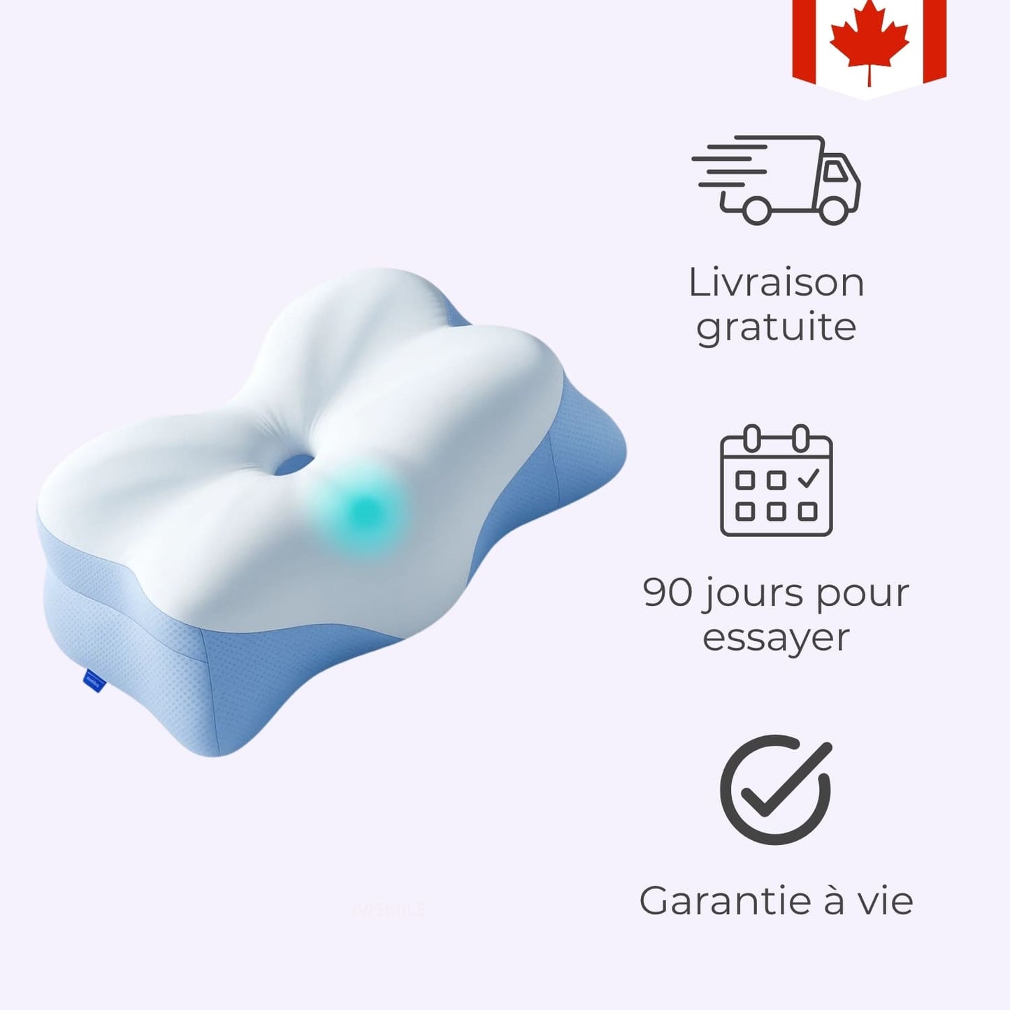 POSTURA - Oreiller Orthopédique Premium pour Sommeil Réparateur